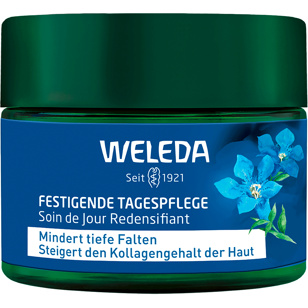 Bild: WELEDA Festigende Tagespflege Blauer Enzian und Edelweiss