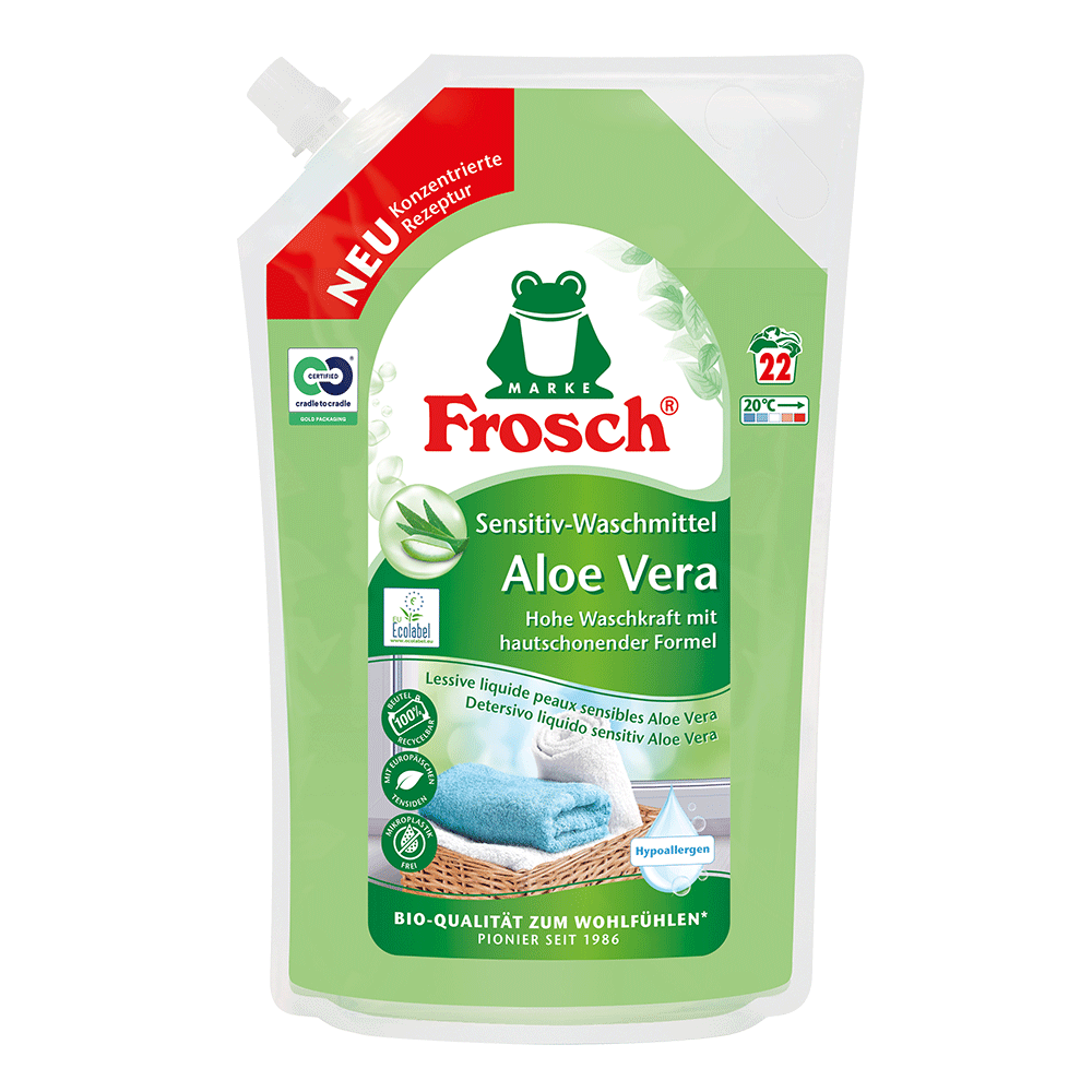 Bild: Frosch Sensitiv-Waschmittel Aloe Vera