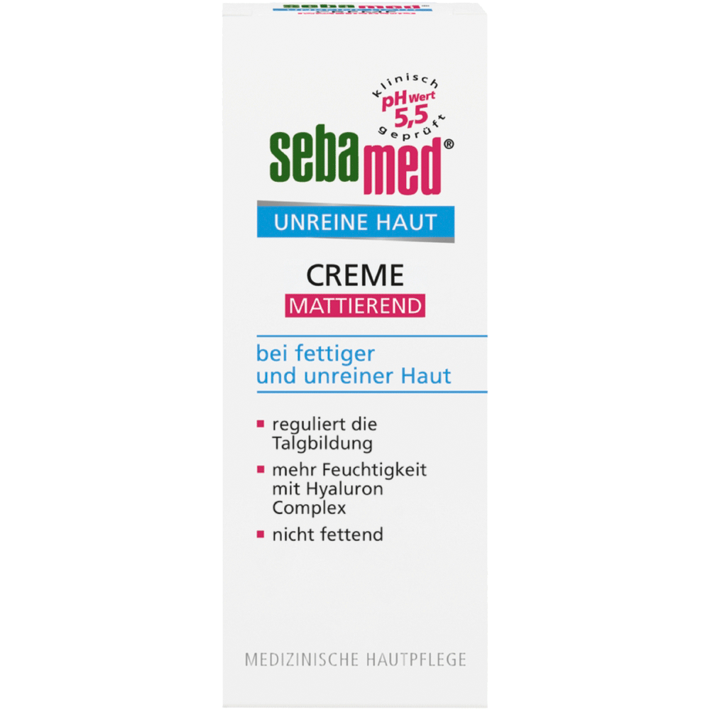 Bild: sebamed Creme mattierend unreine Haut