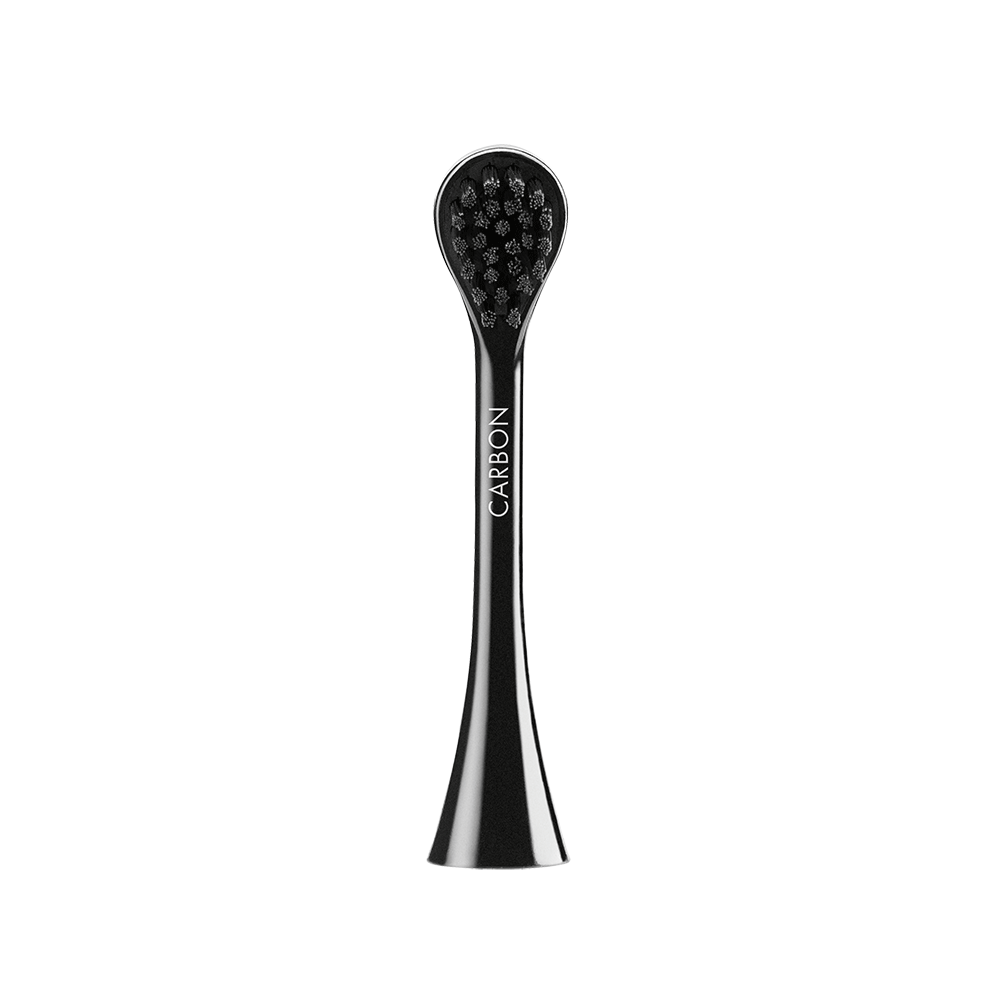 Bild: CURAPROX Aufsteckbürsten Hydrosonic Carbon Black is White