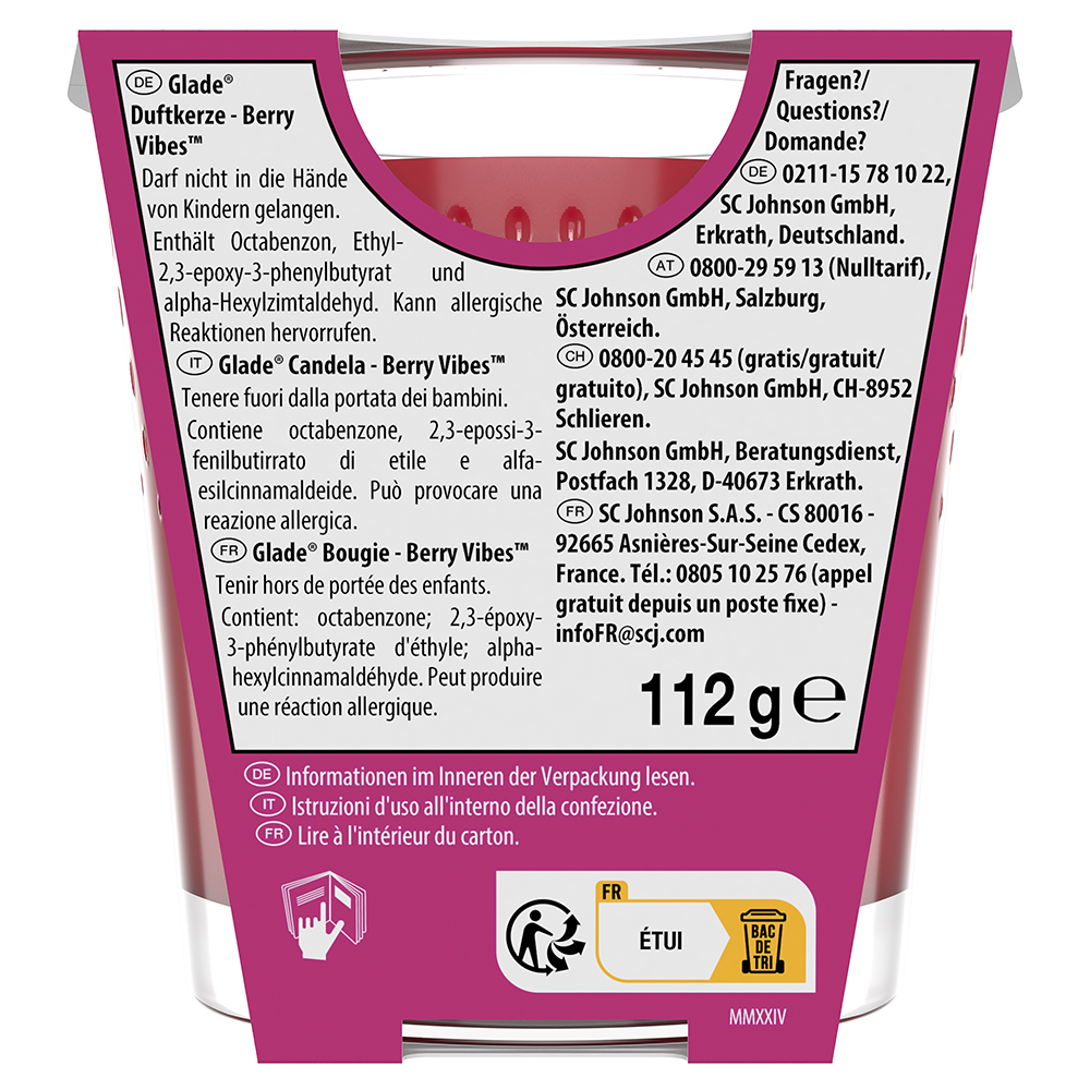 Bild: Glade Duftkerze Berry Vibes Limited Edition
