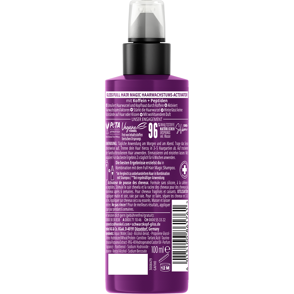 Bild: Schwarzkopf GLISS Haarwachstums Activator