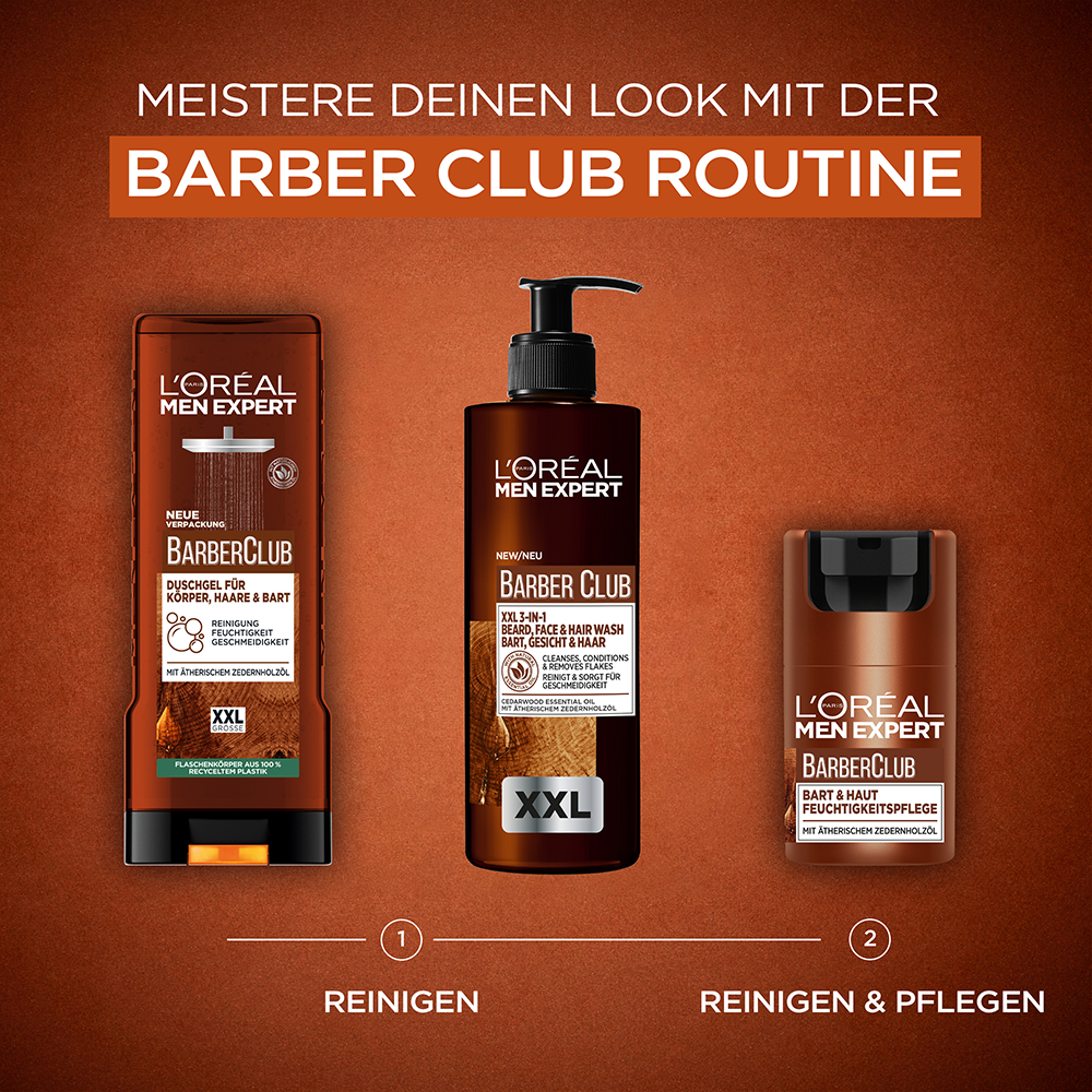 Bild: L'ORÉAL PARIS MEN EXPERT Barber Club Duschgel XXL