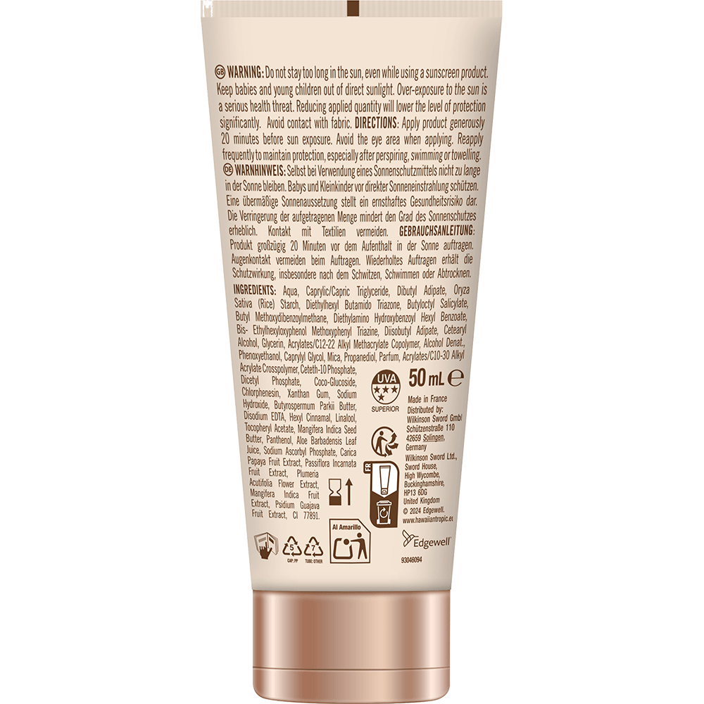 Bild: Hawaiian Tropic Glowing Protection Gesichtscreme LSF 50