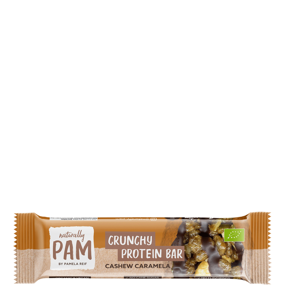 Bild: Naturally PAM by Pamela Reif Crunchy Protein Bar Cashew Caramela