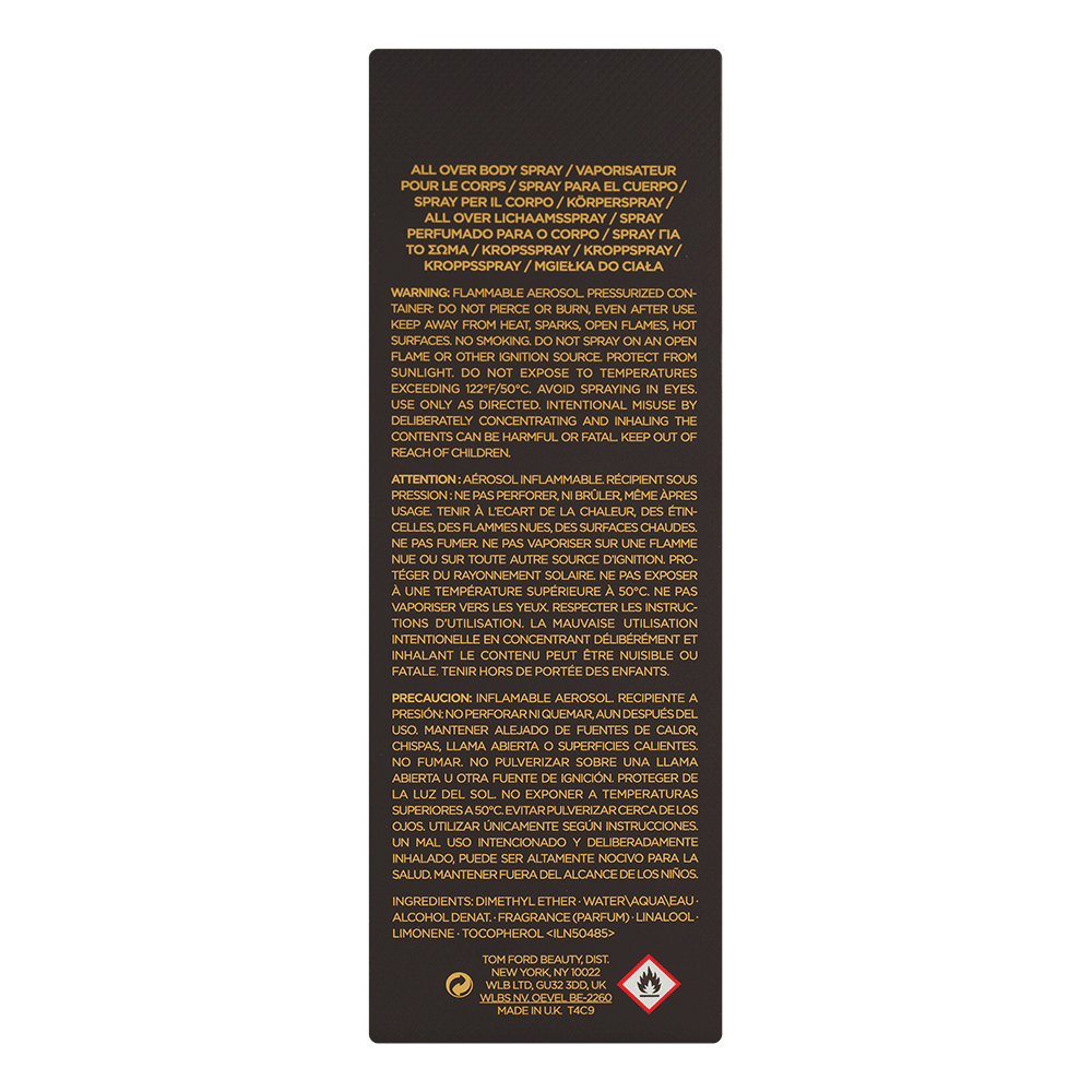 Bild: Tom Ford Tuscan Leather All Over Body Spray 