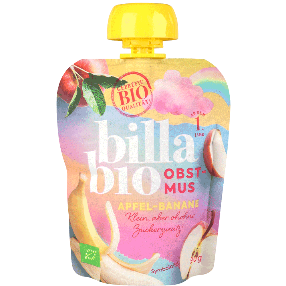 Bild: Billa Bio Quetschie Apfel Banane