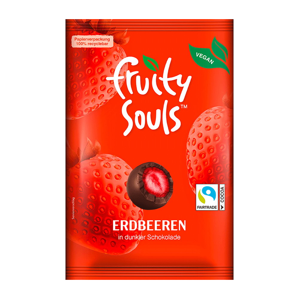 Bild: Fruity souls Erdbeeren in dunkler Schokolade