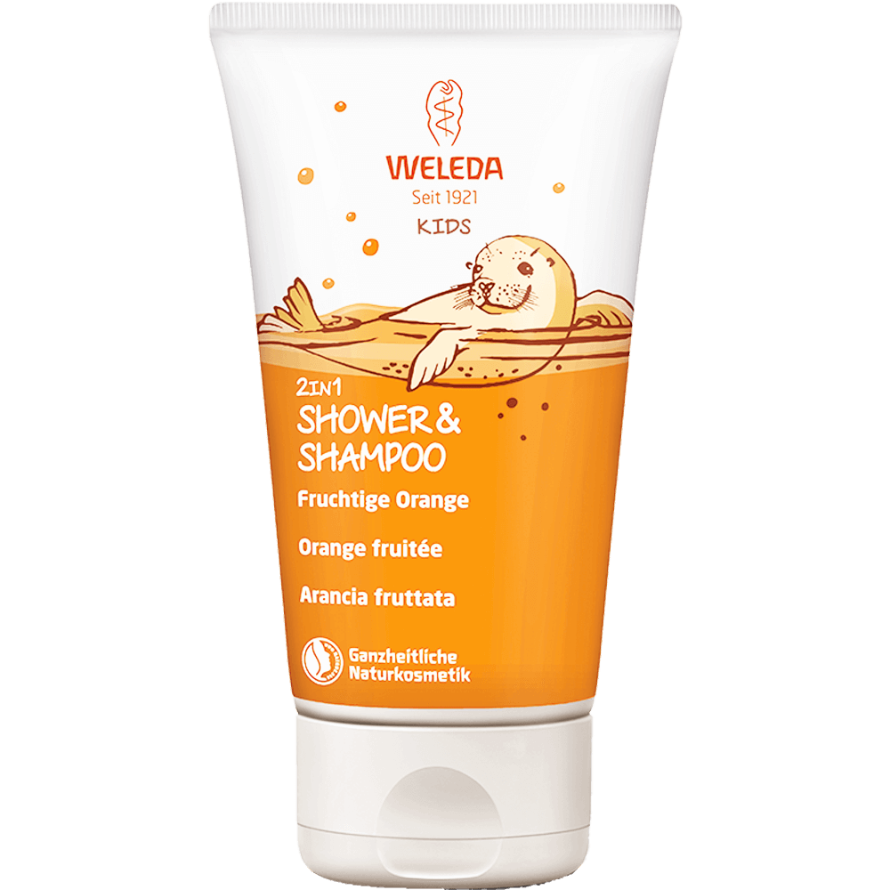 Bild: WELEDA Kids 2in1 Shower & Shampoo Orange