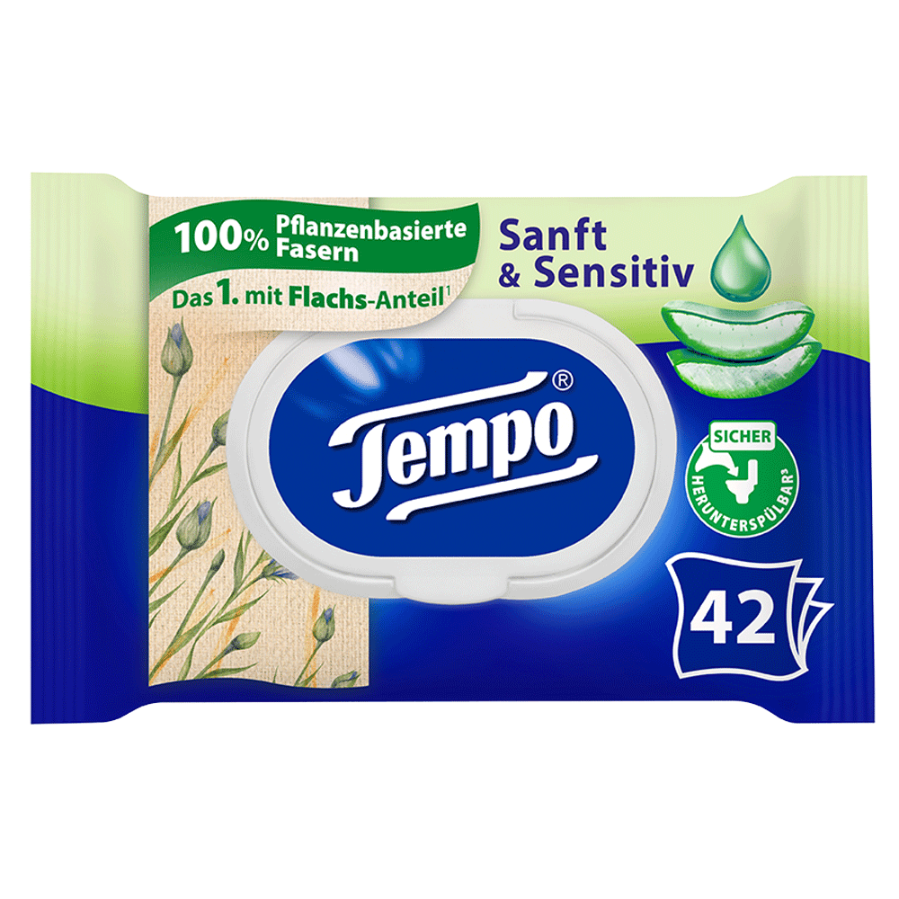 Bild: Tempo Feuchtes Toilettenpapier sanft & sensitiv