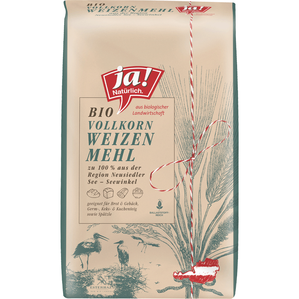 Bild: ja! Natürlich. Vollkorn Weizen Mehl