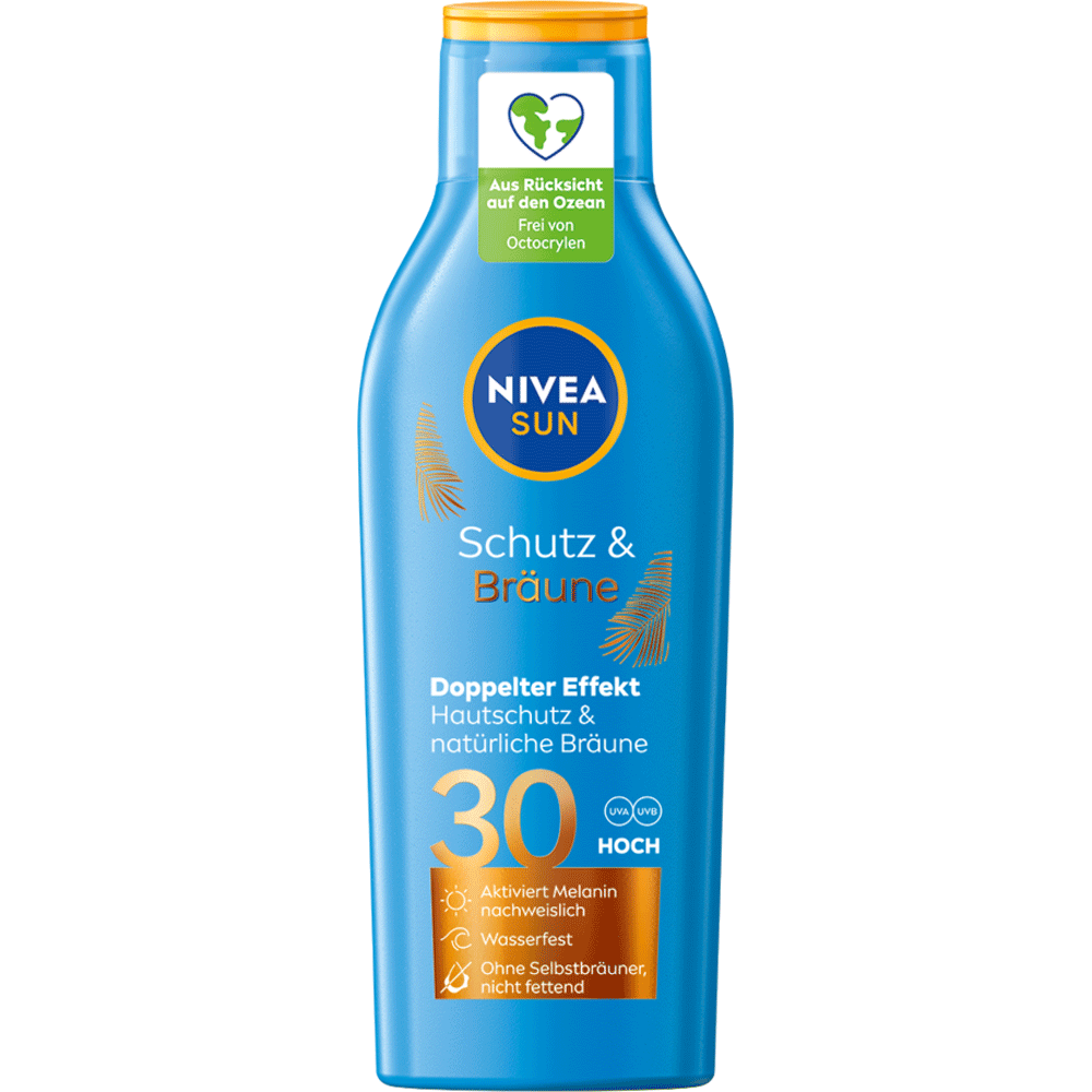 Bild: NIVEA Sun Schutz & Bräune Sonnenlotion LSF 30