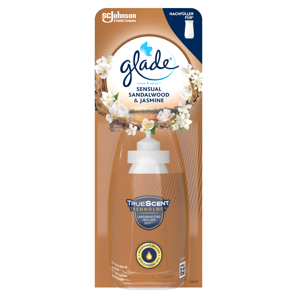 Bild: Glade Sense & Spray Sensual Sandalwood & Jasmine Nachfüllung