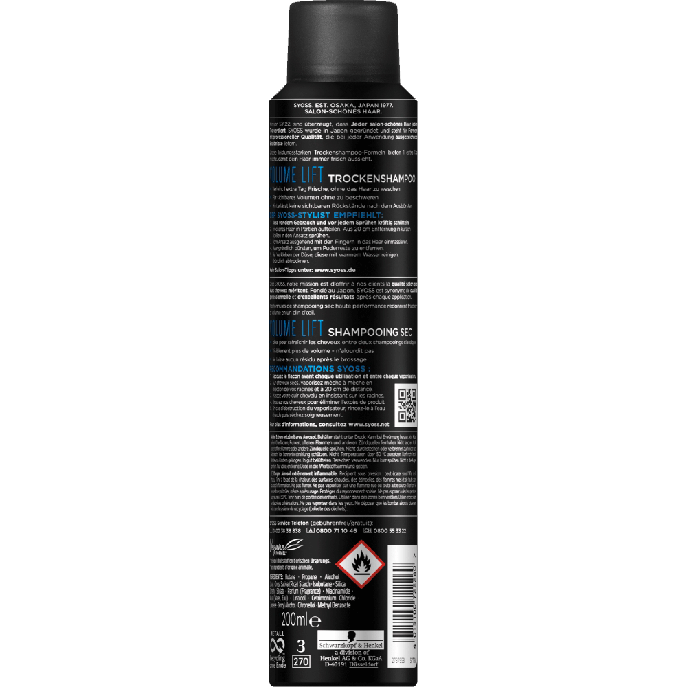 Bild: syoss Volume Lift & Texture Trockenshampoo