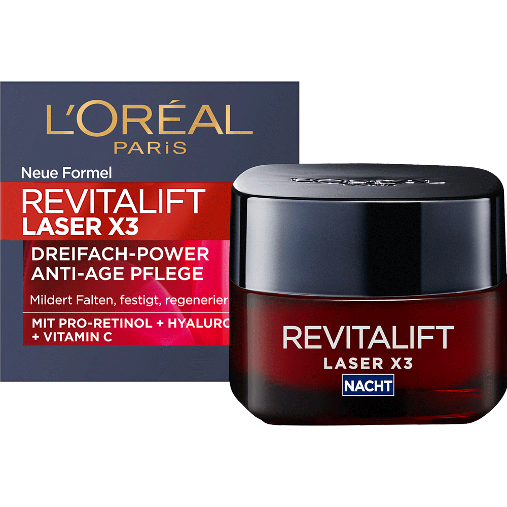 Bild: L'ORÉAL PARIS Revitalift Laser X3 Nachtpflege