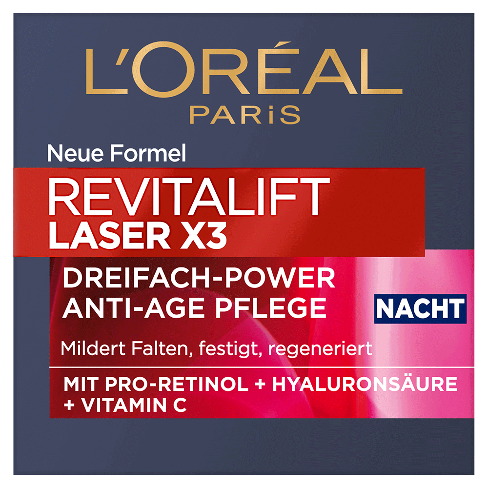 Bild: L'ORÉAL PARIS Revitalift Laser X3 Nachtpflege