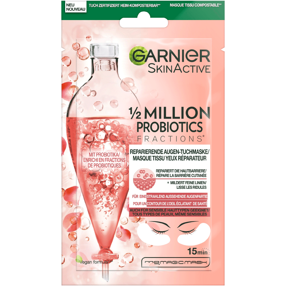 Bild: GARNIER SKIN ACTIVE Probiotik Augen-Tuchmaske