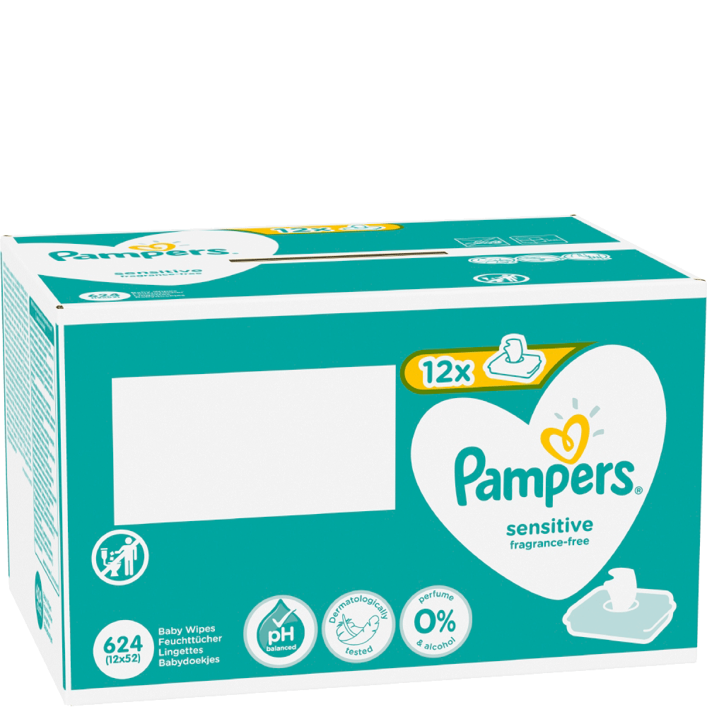 Bild: Pampers Sensitive Feuchttücher 12x52
