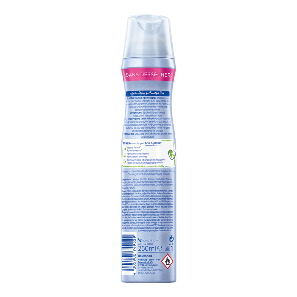 Bild: NIVEA Haarspray Volumne & Hold