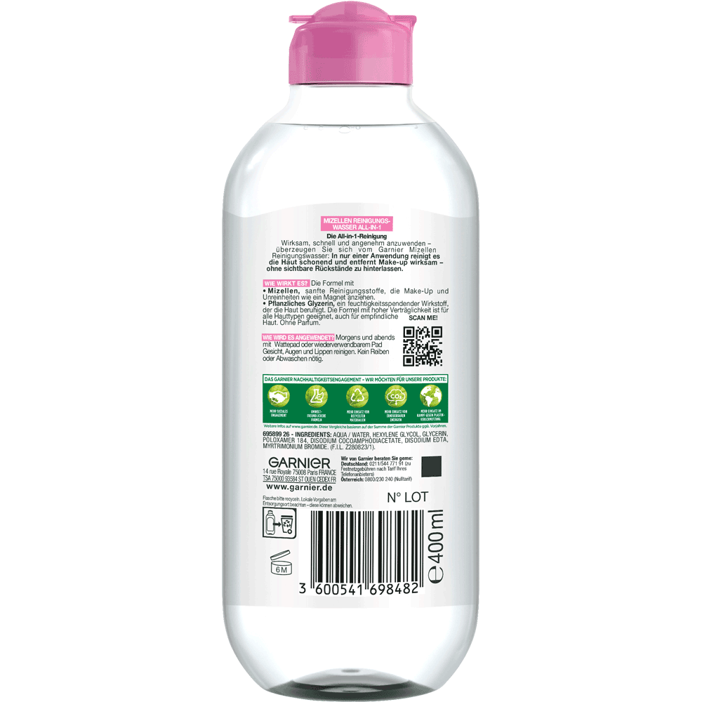 Bild: GARNIER SKIN ACTIVE Mizellen Reinigungswasser All-in-1
