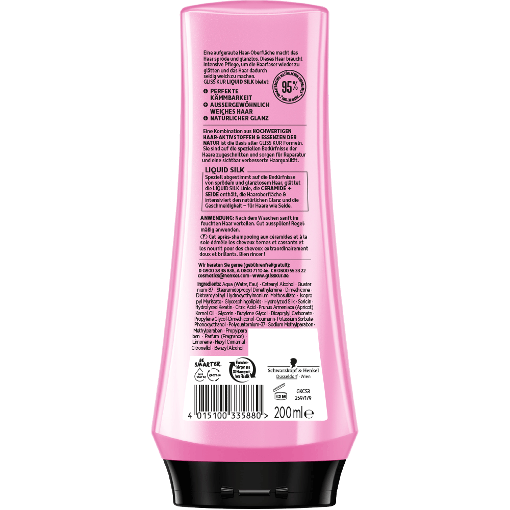 Bild: Schwarzkopf GLISS Liquid Silk Spülung