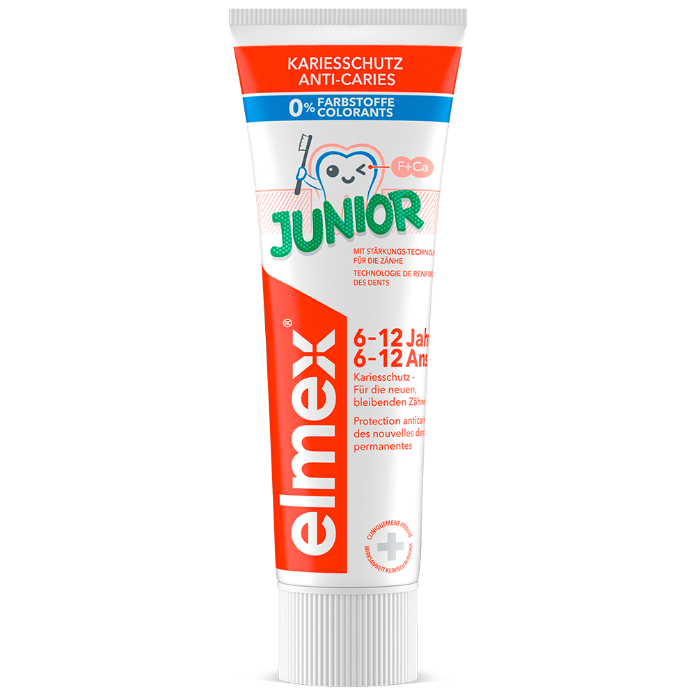 Bild: elmex Junior Zahnpasta 6-12 Jahre