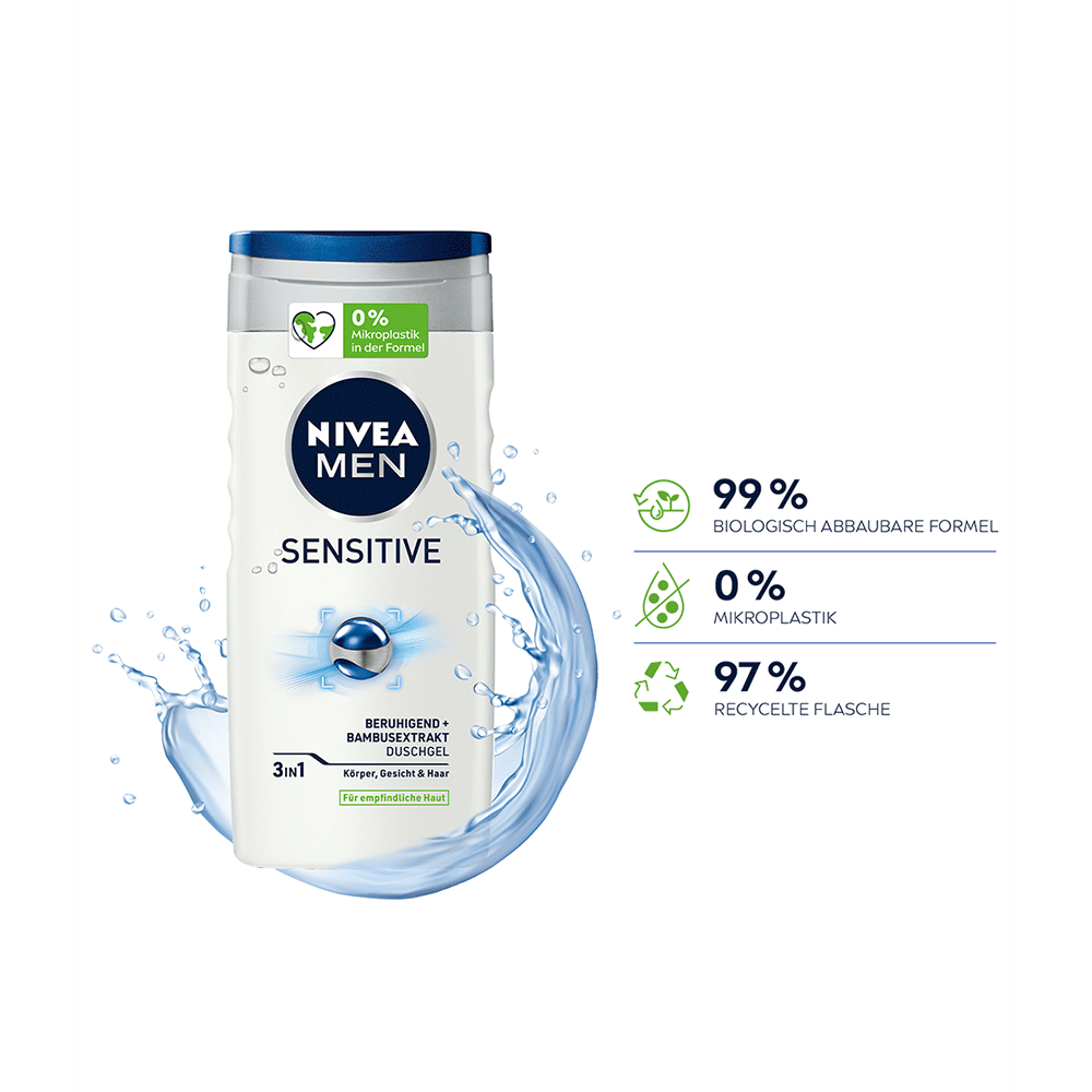 Bild: NIVEA MEN 3in1 Duschgel Sensitive