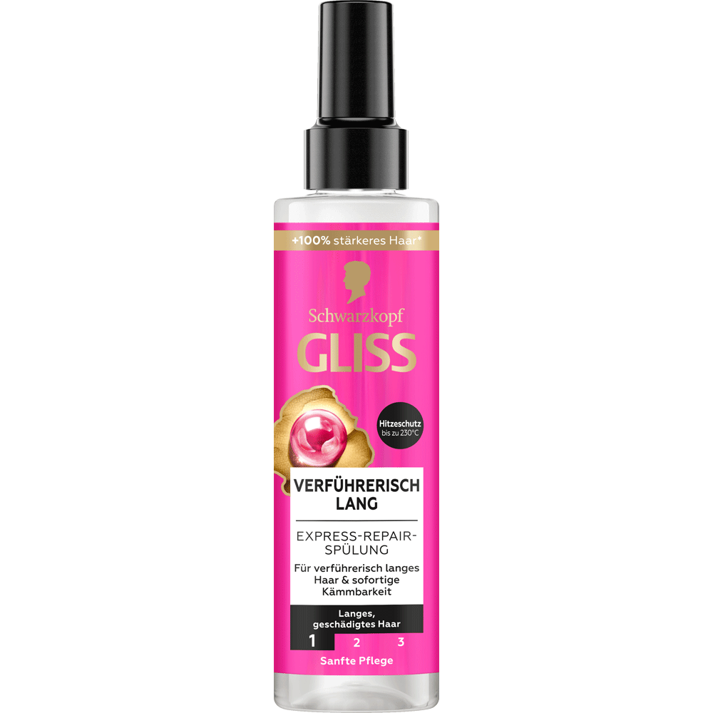 Bild: Schwarzkopf GLISS Verführerisch Lang Express-Repair-Spülung