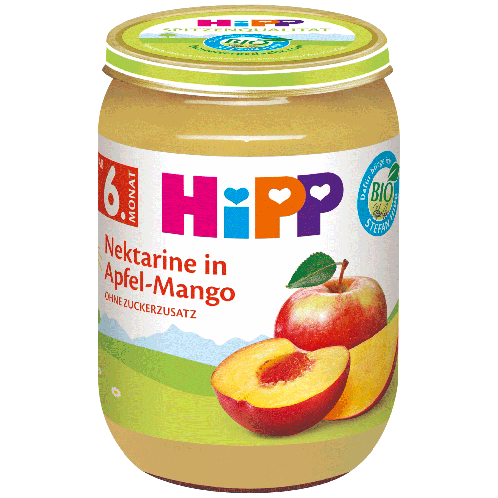 Bild: HiPP Nektarine in Apfel Mango