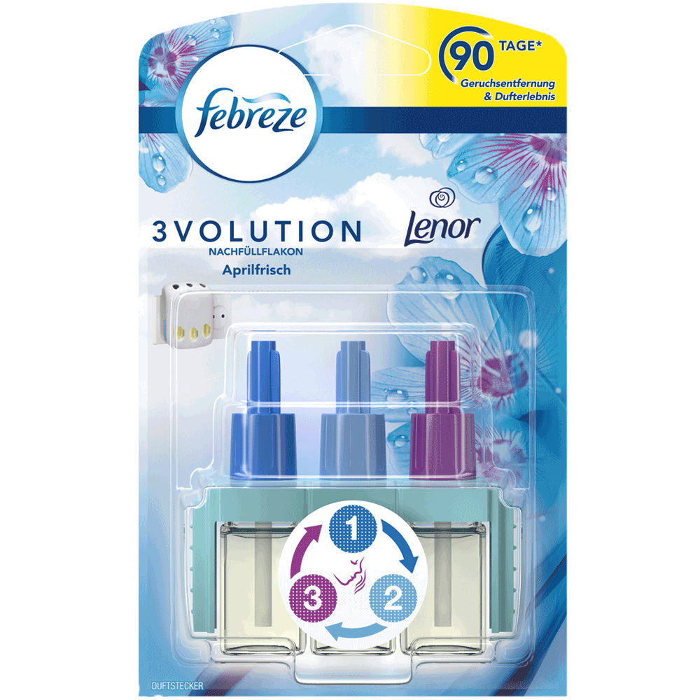Bild: Febreze 3Volution Aprilfrisch Duftstecker Nachfüller
