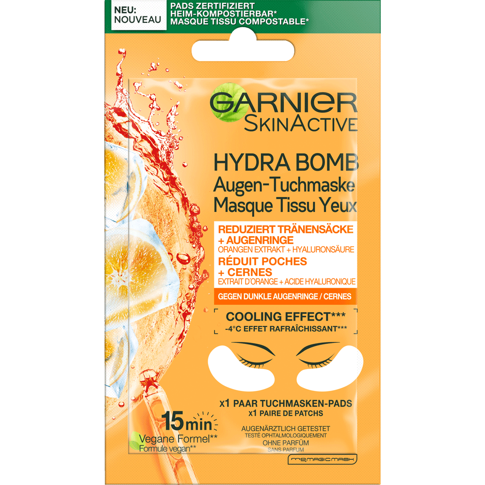 Bild: GARNIER SKIN ACTIVE Hydra Bomb Augen-Tuchmaske
