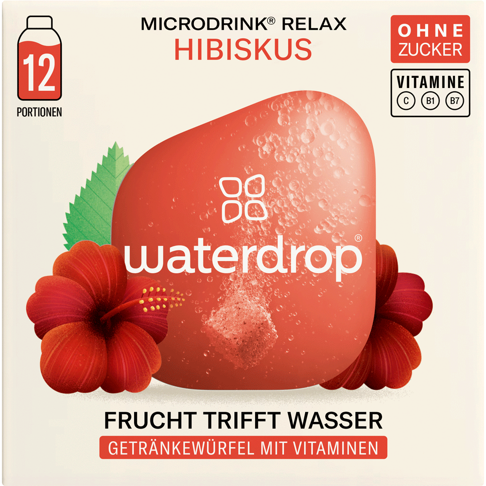 Bild: waterdrop Microdrink Relax Hibiskus