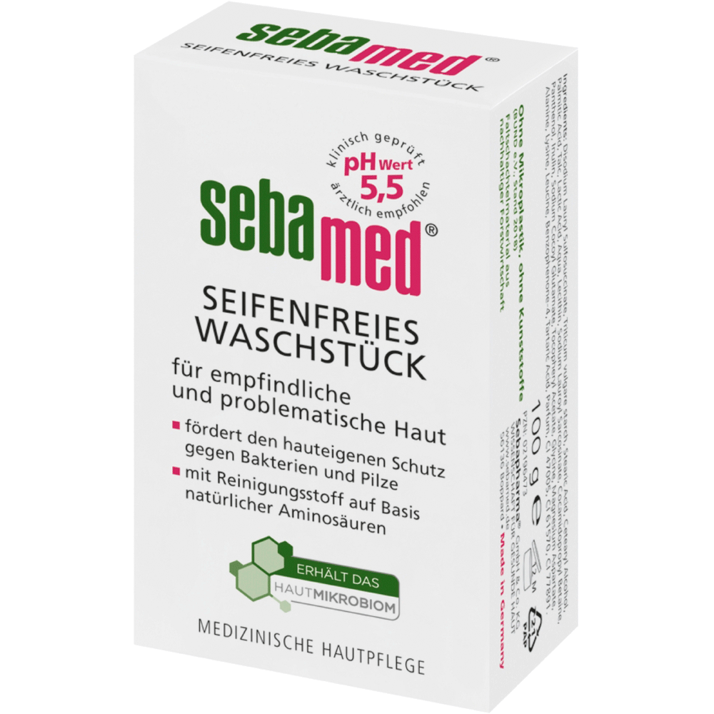 Bild: sebamed seifenfreies Waschstück