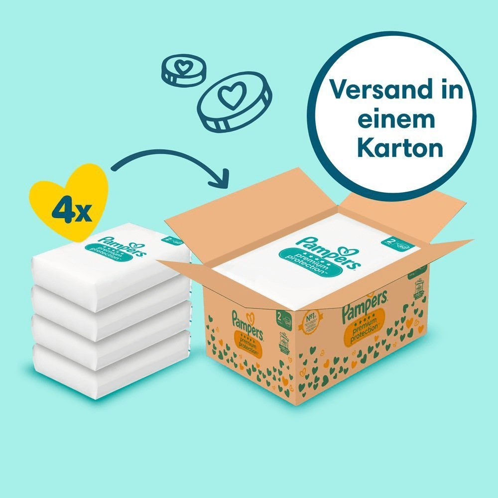 Bild: Pampers Premium Protection Größe 2, 4kg - 8kg