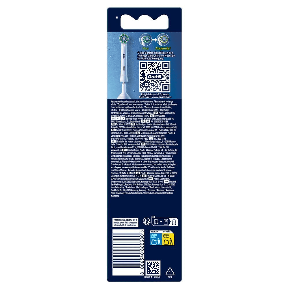 Bild: Oral-B Pro CrossAction Aufsteckbürsten, Weiß