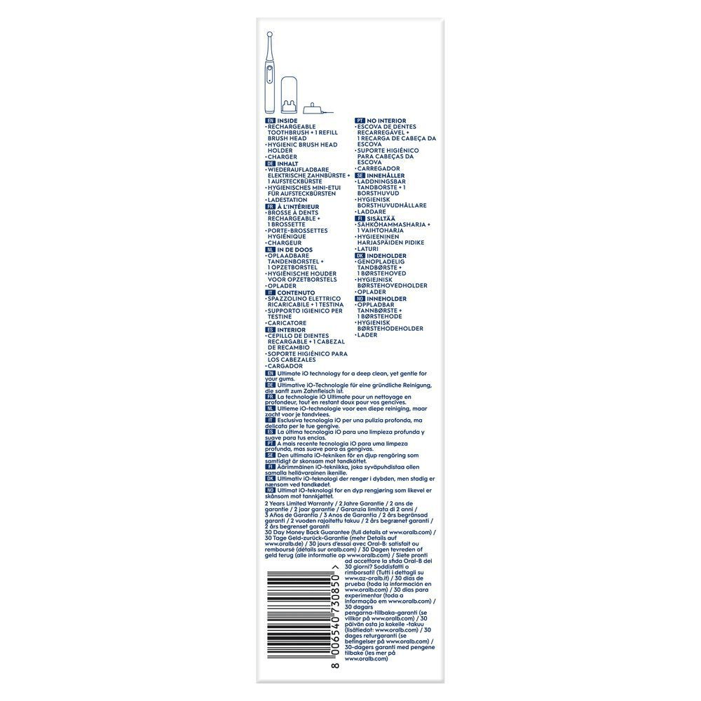Bild: Oral-B iO Series 3 Elektrische Zahnbürste, Ice Blue