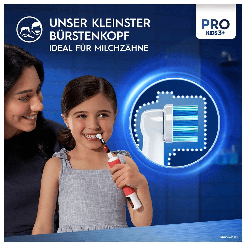 Bild: Oral-B Pro Kids Cars Elektrische Zahnbürste, Rot/Blau