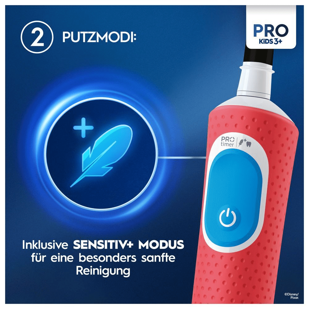 Bild: Oral-B Pro Kids Cars Elektrische Zahnbürste, Rot/Blau
