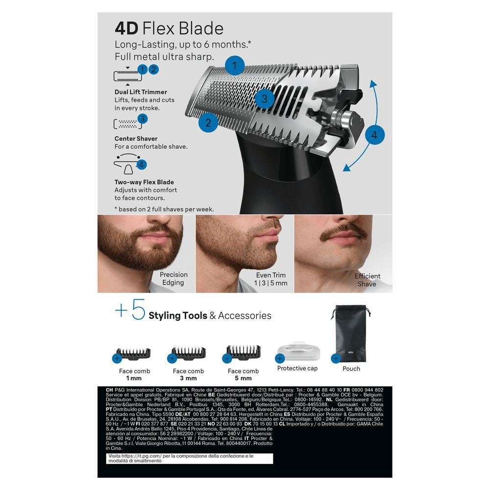 Bild: Braun Series X Barttrimmer XT3100