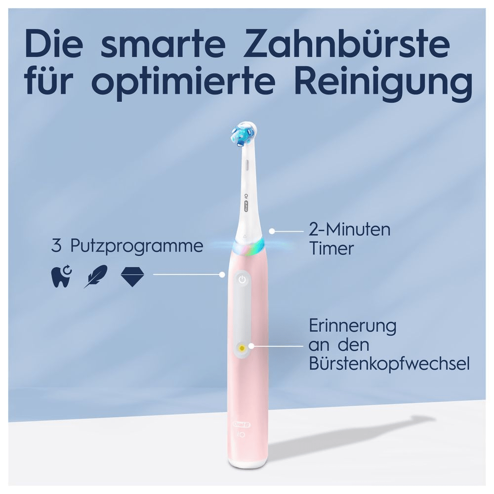 Bild: Oral-B iO Series 3 Elektrische Zahnbürste, Blush Pink