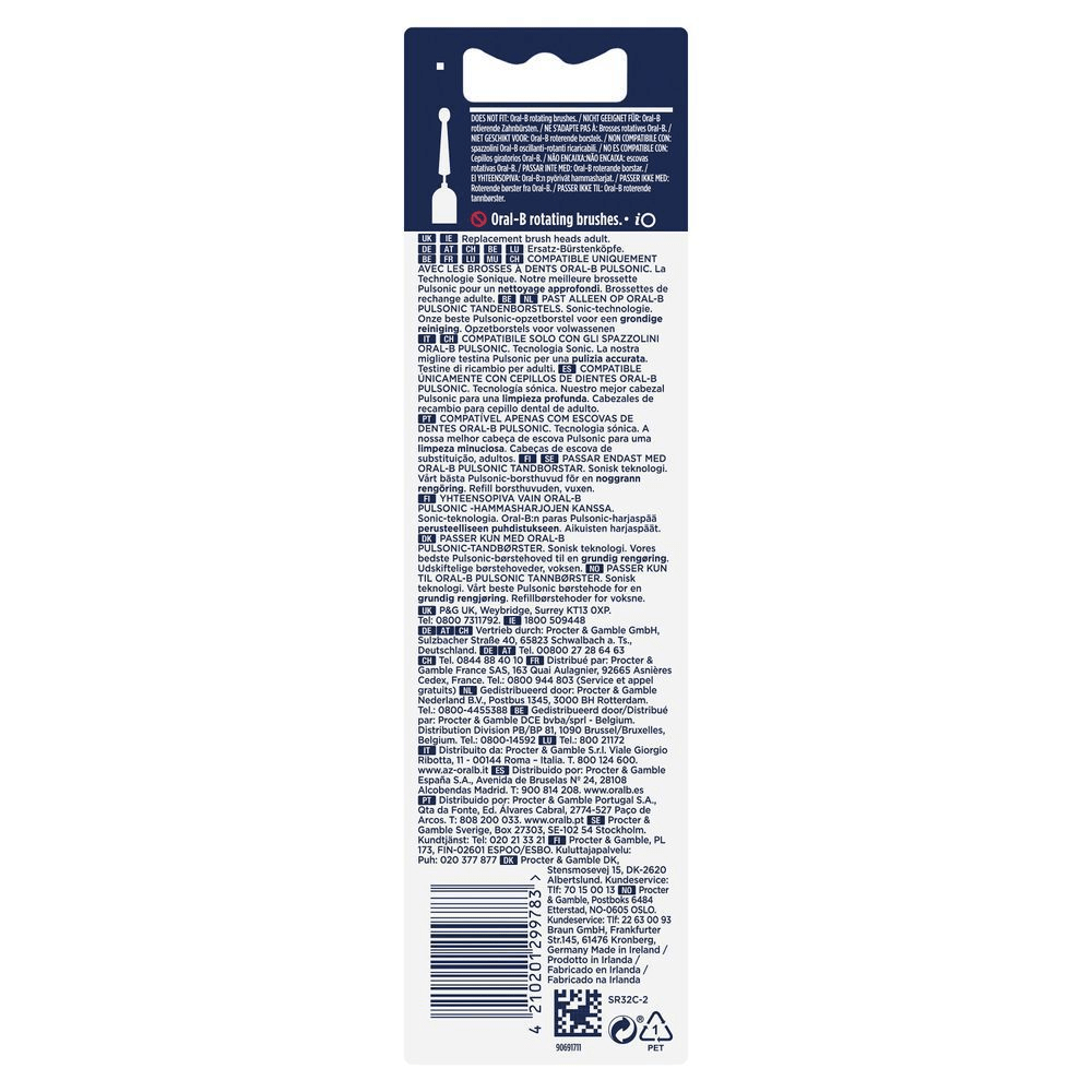 Bild: Oral-B Pulsonic Clean Aufsteckbürsten, Weiß