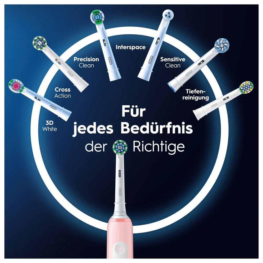 Bild: Oral-B Pro 3 Elektrische Zahnbürste, Schwarz/Rosa