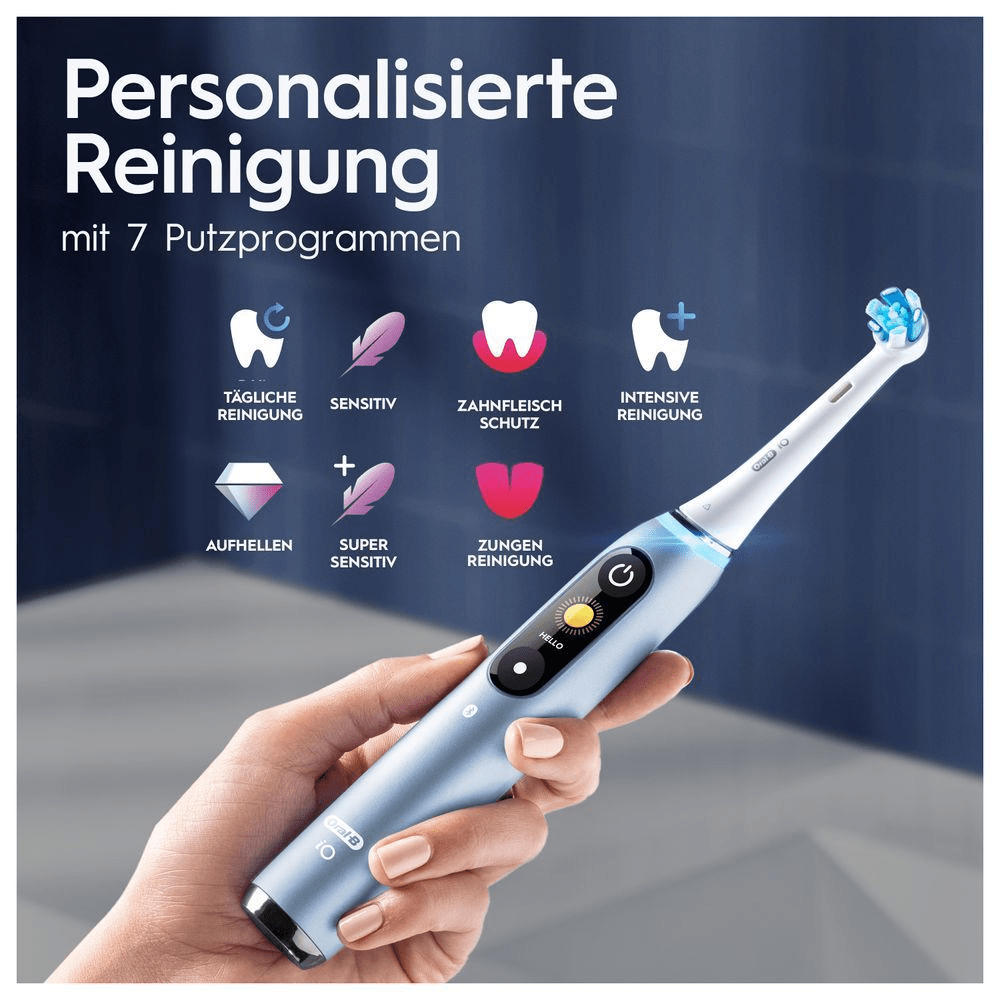 Bild: Oral-B iO Series 9 Elektrische Zahnbürste, Aqua Marine