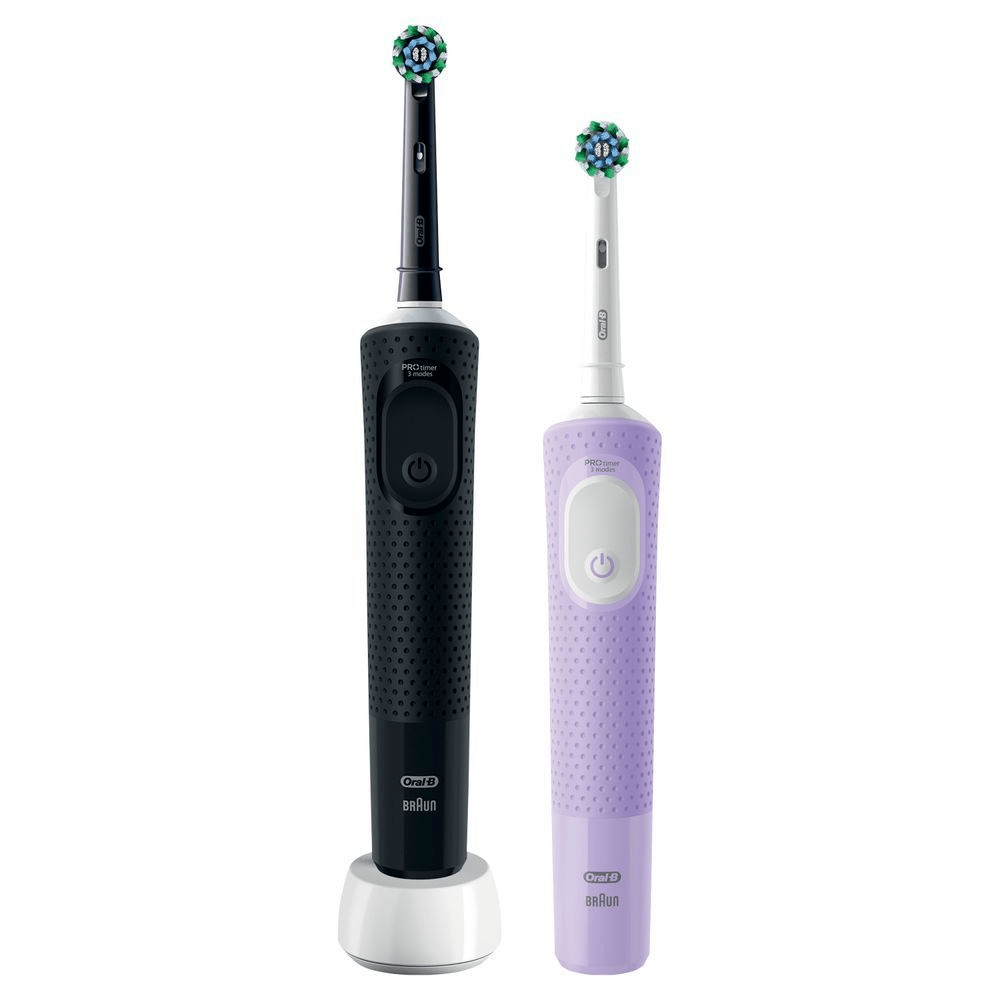 Bild: Oral-B Vitality Pro Elektrische Zahnbürste, Schwarz/Lila