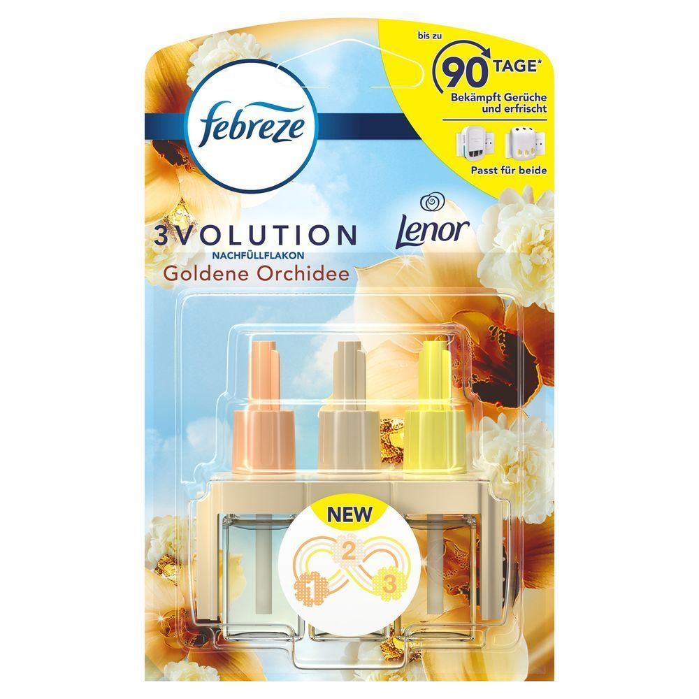 Bild: Febreze 3Volution Duftstecker Nachfüllflakon, Goldene Orchidee