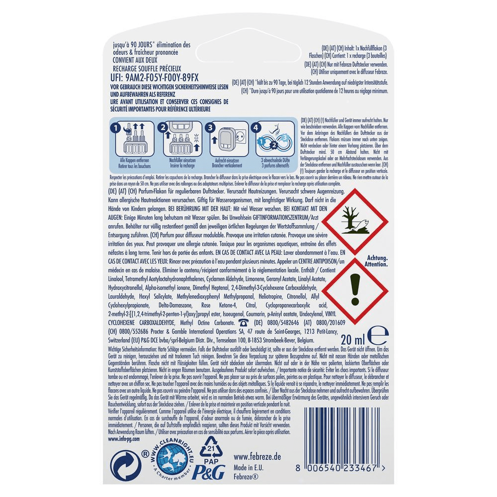 Bild: Febreze 3Volution Duftstecker Nachfüllflakon, Goldene Orchidee
