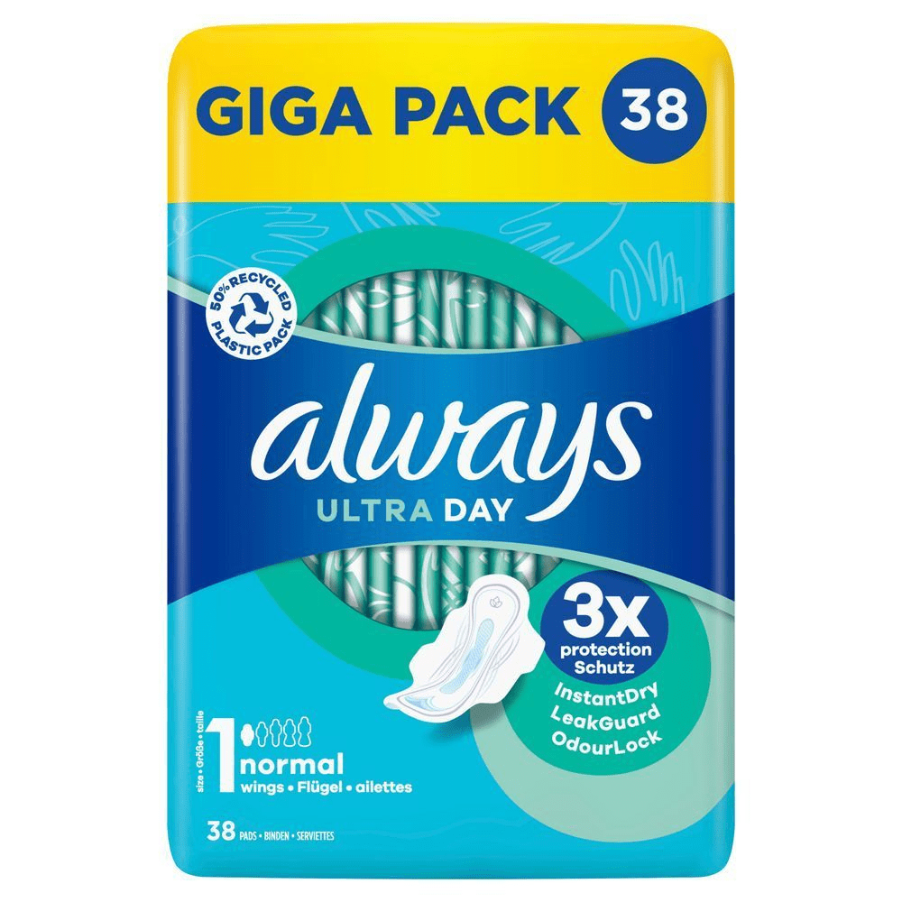 Bild: always Ultra Tag Binden Normal mit Flügeln