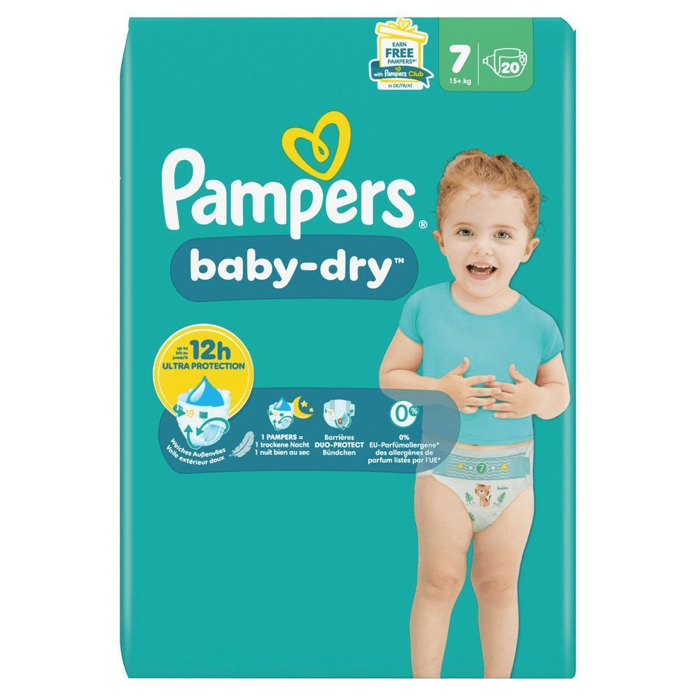 Bild: Pampers Baby-Dry Größe 7, 15kg+