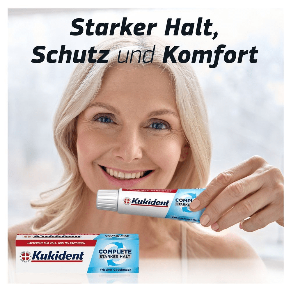 Bild: Kukident Haftcreme