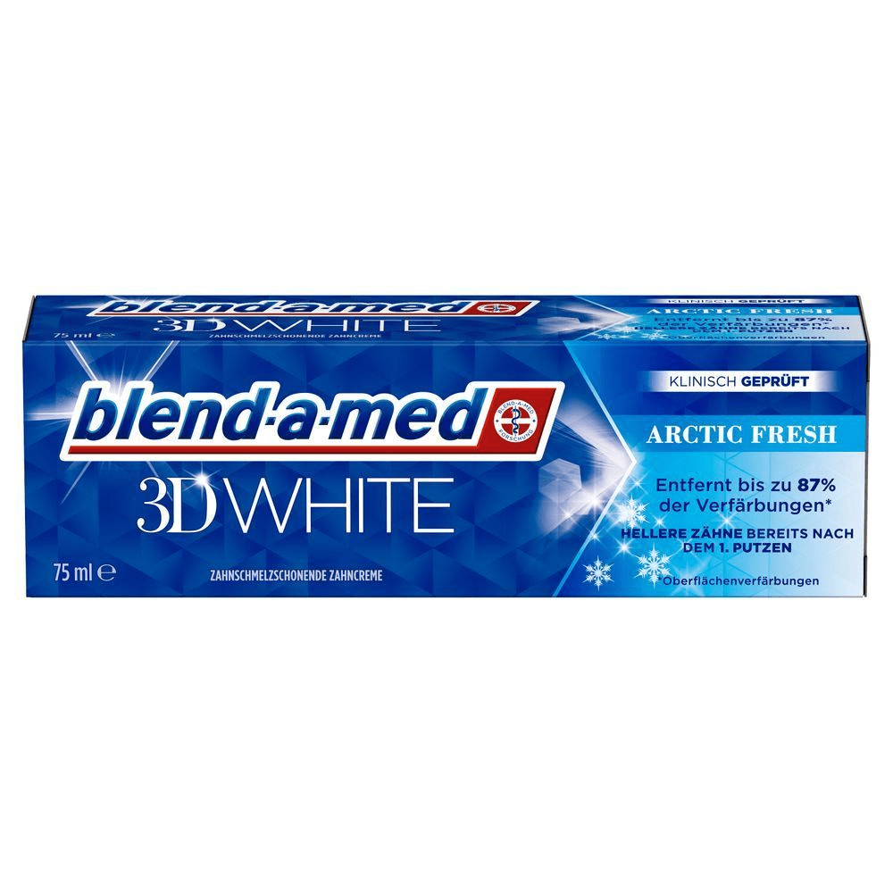 Bild: blend-a-med 3D White Arctic Fresh Zahnschmelzschonende Zahncreme
